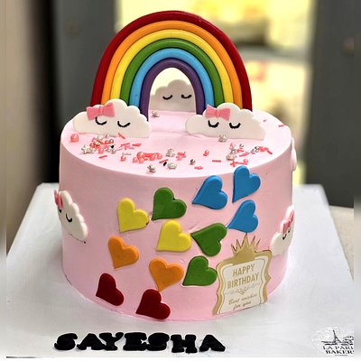 Rainbow Theme Cake