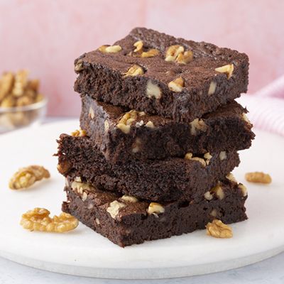 Eggless Walnut Brownie [1 Piece]