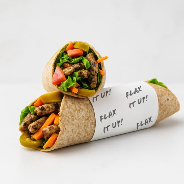 Blackbean Mushroom And Tofu Wrap (Gluten - Free)