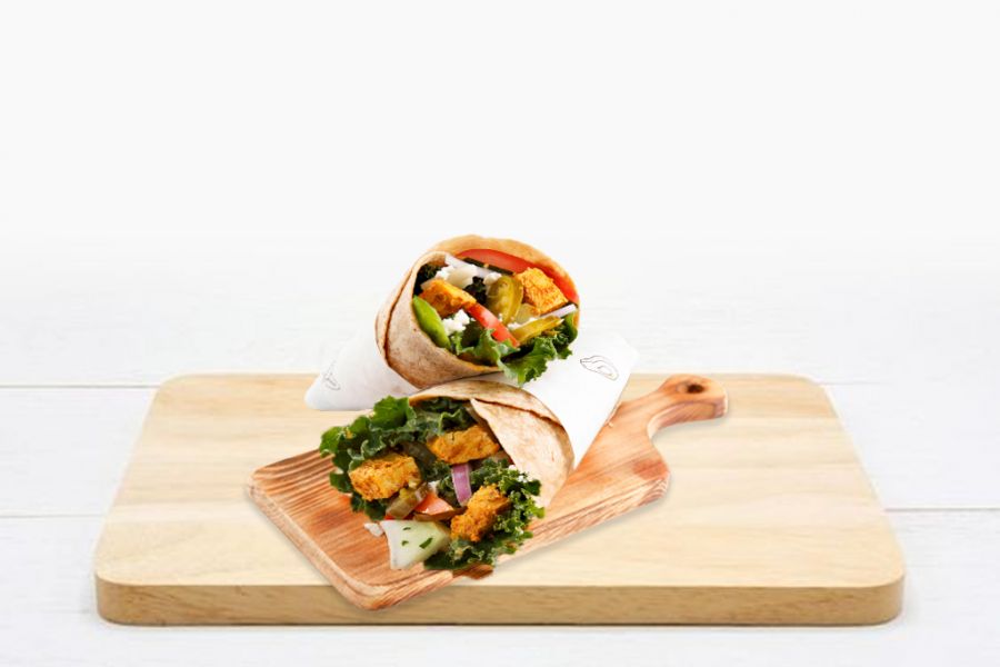 Hummus And Chicken Wrap ( High Protein)