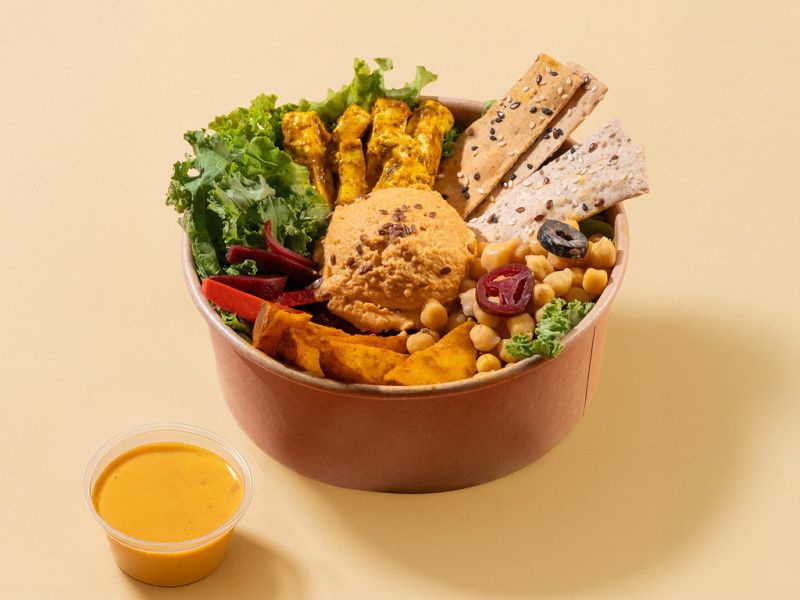 Veg | Tofu Shawarma Style Bowl (High Protien)