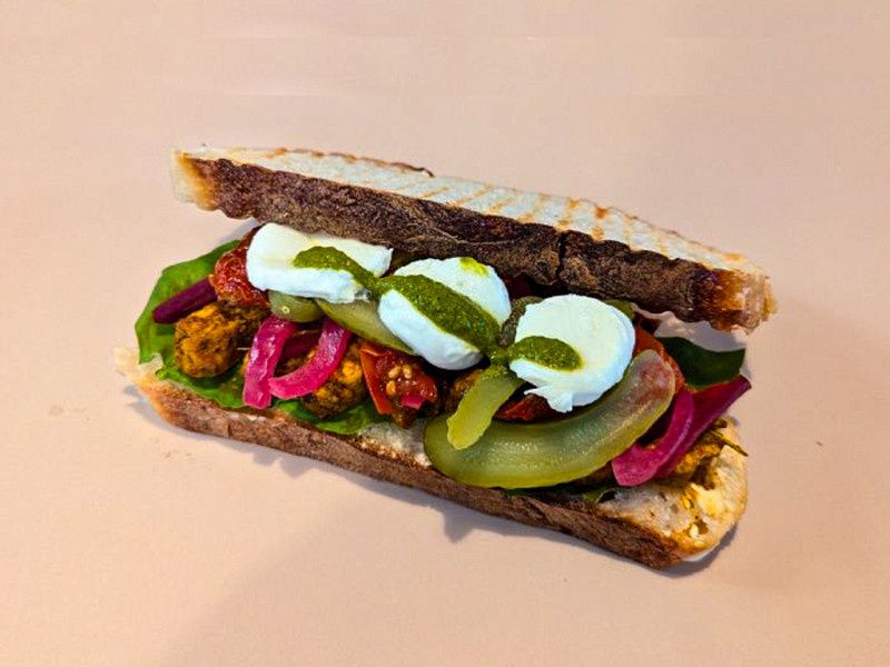 Paneer Tikka Sandwich ( High Protein)