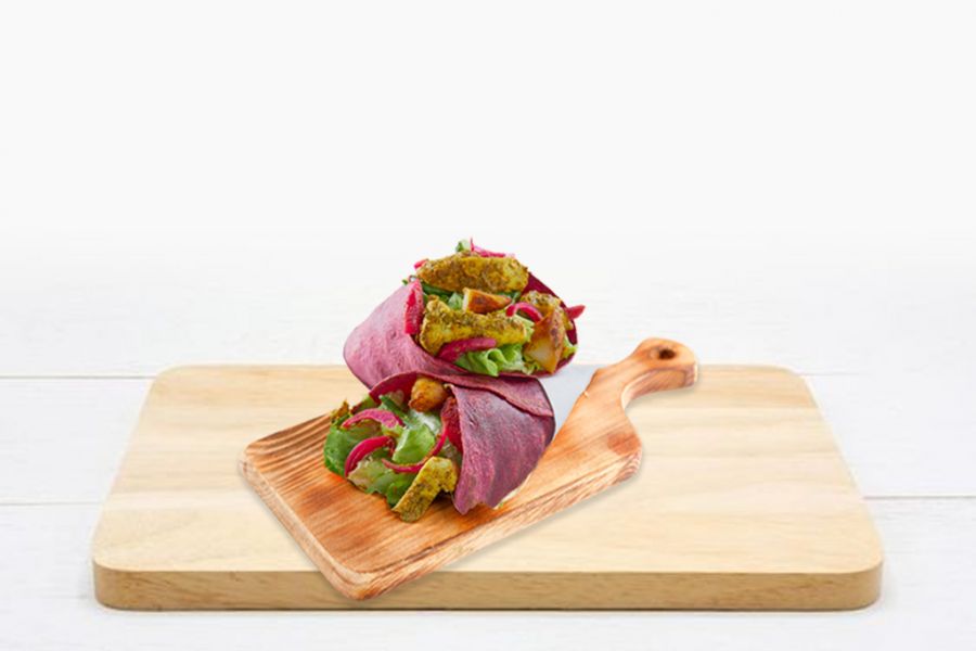 Gluten Free Hummus & Chicken Wrap ( High Protein)