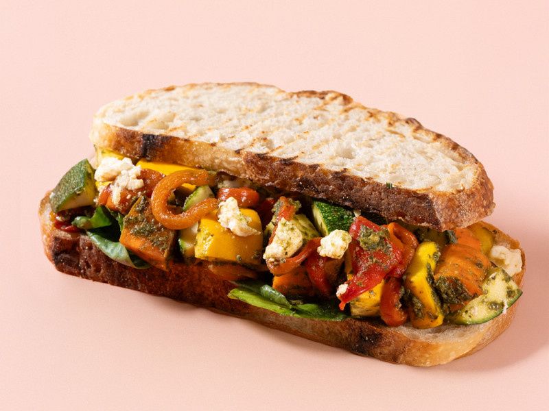 Mediterranean Veggie Sandwich