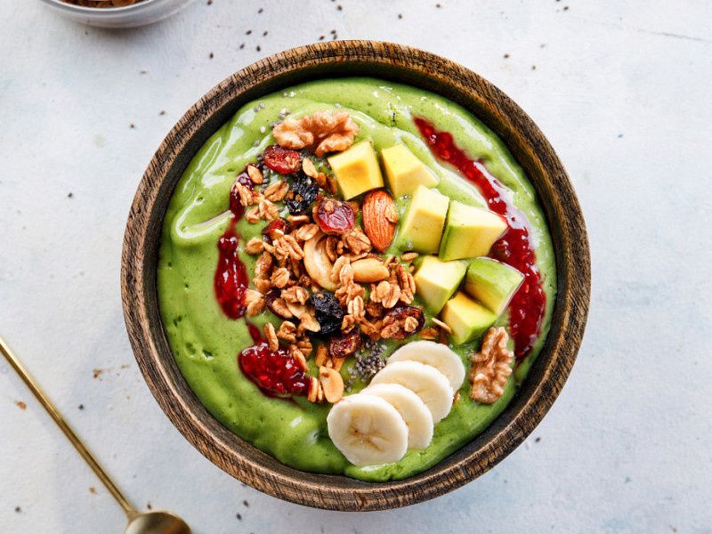 Green Protein Smoothie (Gluten Free, Low Cal)