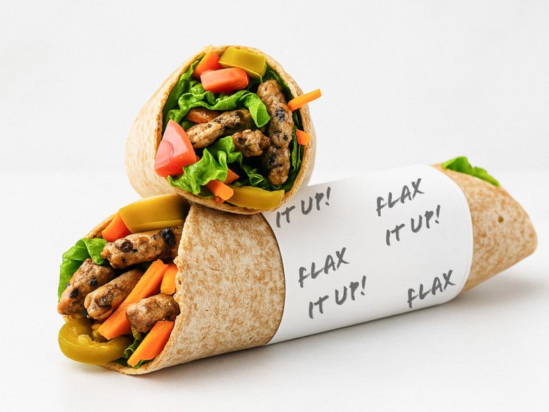 Blackbean Mushroom And Tofu Wrap ( Protein - Rich)