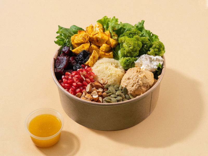 Moroccan Spiced Veggie Bowl ( High Protein, Gluten Free)