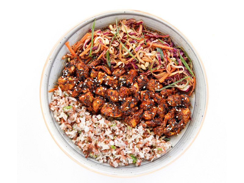 Asian Chicken Warm Bowl ( Low Fat)