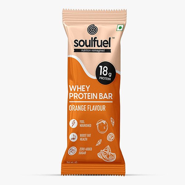 Soulfuel Whey Protein Bar (Orange)