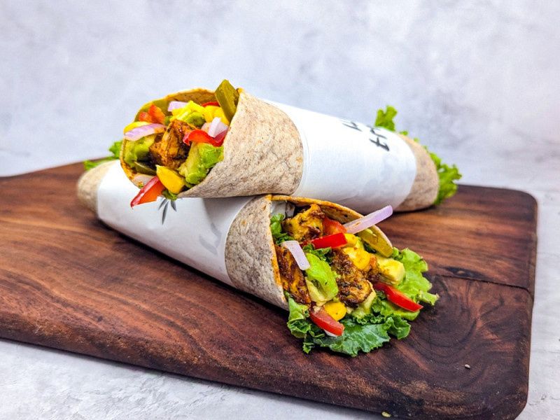 Fajita Paneer And Avocado Wrap ( Protein - Rich)
