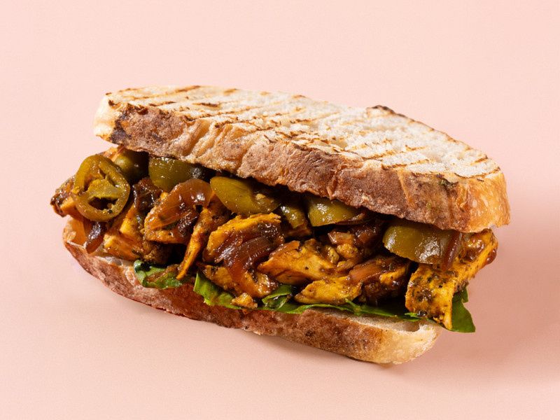 BBQ Mushroom Sandwich ( High Protein)