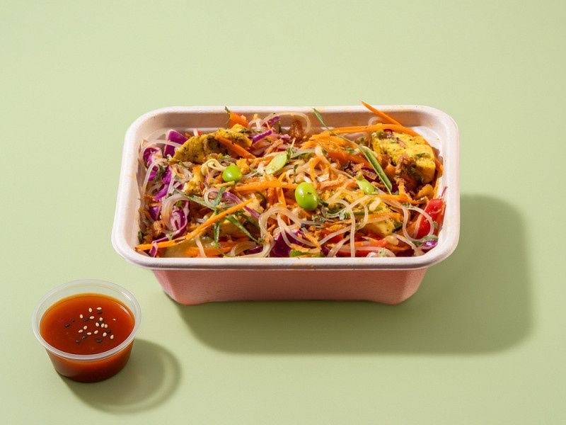 Korean Glass Noodle Salad (High Fiber, Low Fat)