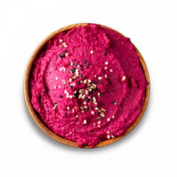 Beetroot Hummus With Ragi Chips