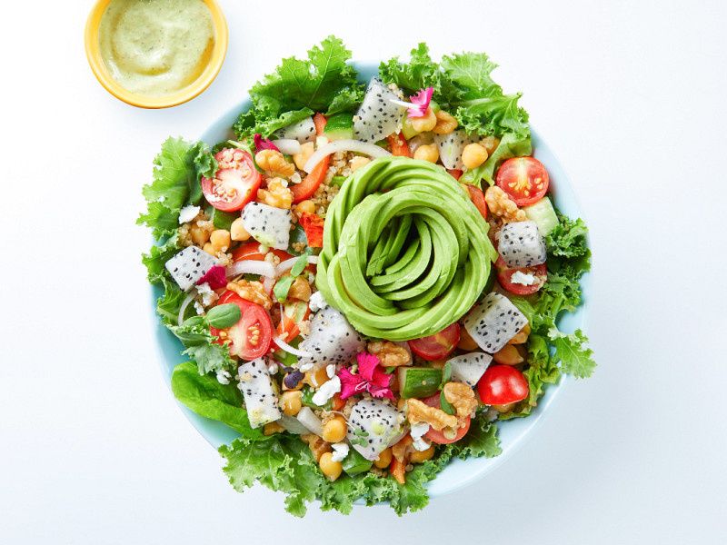 Jain Quinoa & Avocado Salad ( High Fibre)