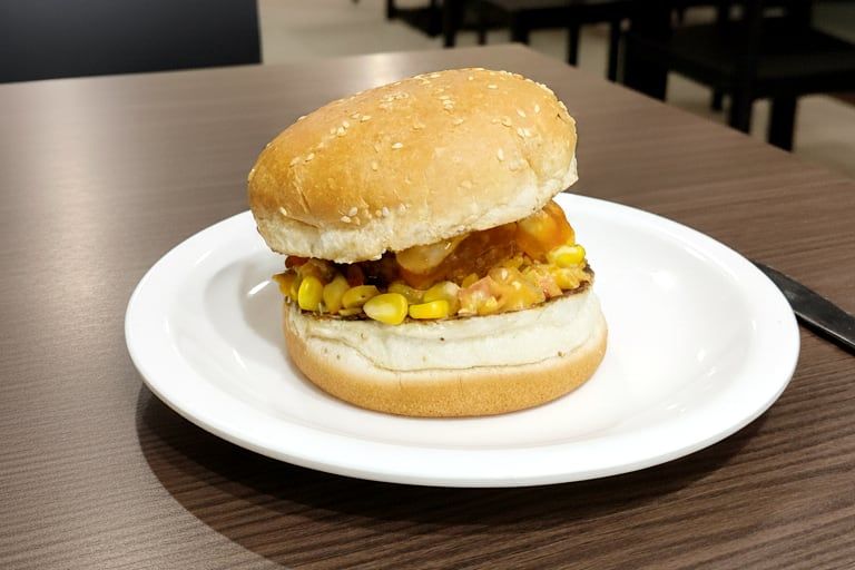 Corn Cheese Burger