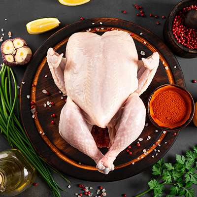 Chicken With Skin: Whole Bird