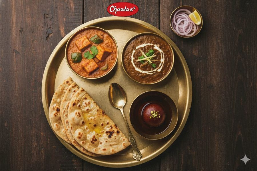 Dal Makhani + Kadai Paneer Roti Meal