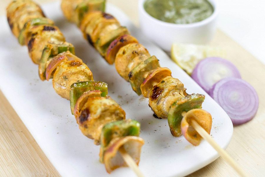 Mushroom Kali Mirch Tikka
