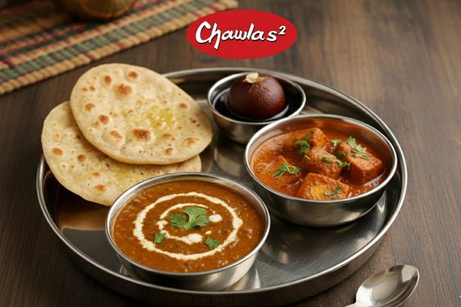 Dal+Paneer Combo With Multiple Bread Options [SERVE 2]