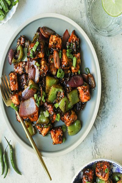 Black Pepper Paneer Dry (Chinese)