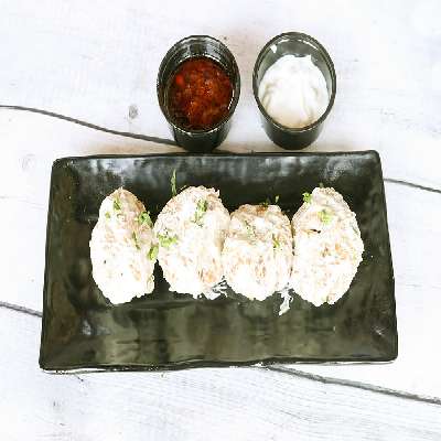 Veg Afghani Momos [8pcs]