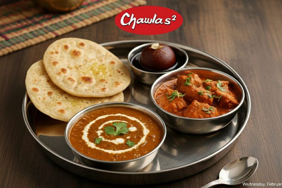 Dal+Chicken Combo With Multiple Bread Options