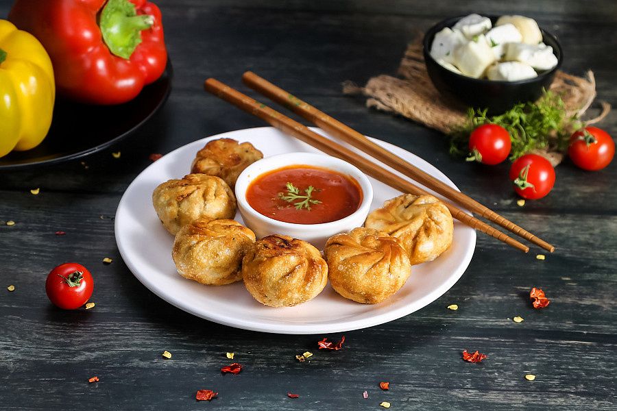Paneer Crispy Atta Momos [6 Pcs]