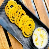 Ghee Jalebi With Rabdi