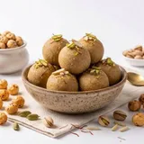 Ghee Atta  Makhana Ladoo.