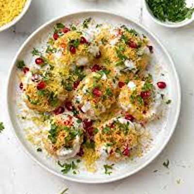 Dahi Poori (6 Pcs) (Per Plate)