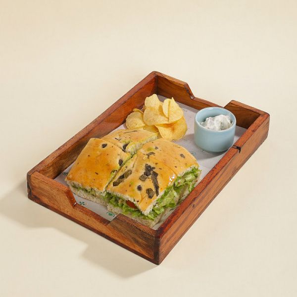 Avacado Veg Pesto Balsamic In Focaccia (350 Gms)