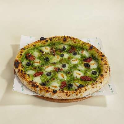 Pesto Ricotta With Truffle Oil Neapolitan Pizza