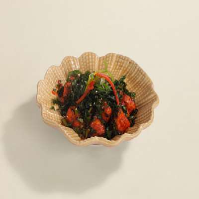 Crackling Spinach Cottage Cheese (320 Gms)