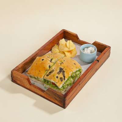 Avacado Veg Pesto Balsamic In Focaccia (350 Gms)