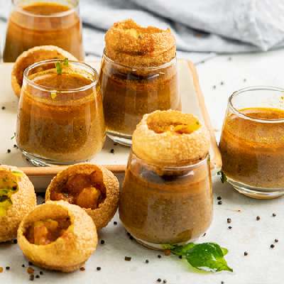 Chilled Rasam Pani Puri [7 Pcs]