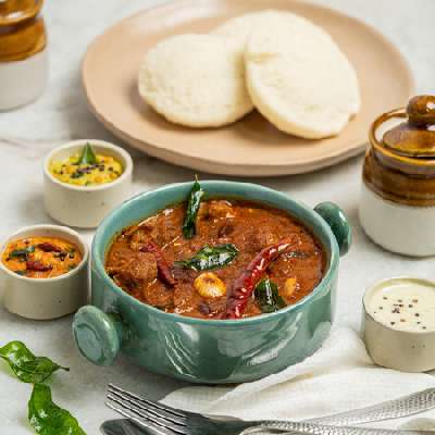 [SPICY] Idlis & Mutton Sukka Curry