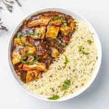 Grilled Pepper Chicken With Herbed Rice Bowl