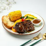 Buff Steak With Rosemary Mushroom Sauce