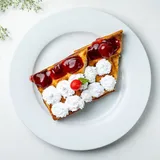 Raspberry & Cream Waffles(4 Pcs)