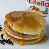 Eggless Nutella Stuffed Pancake With Maple Syrup(3 Pcs)