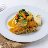 Grilled Fish Steak In Habanero Mango