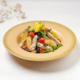 Grilled Chicken, Red Apple, Orange And Nuts Salad