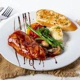 Juicy Grilled Chicken Steak In BBQ Sauce
