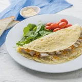 Chicken & Cheese Omelette With Toast(3 Eggs)