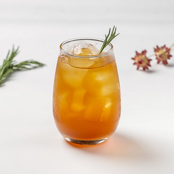 Homebrewed Rosemary Iced Tea