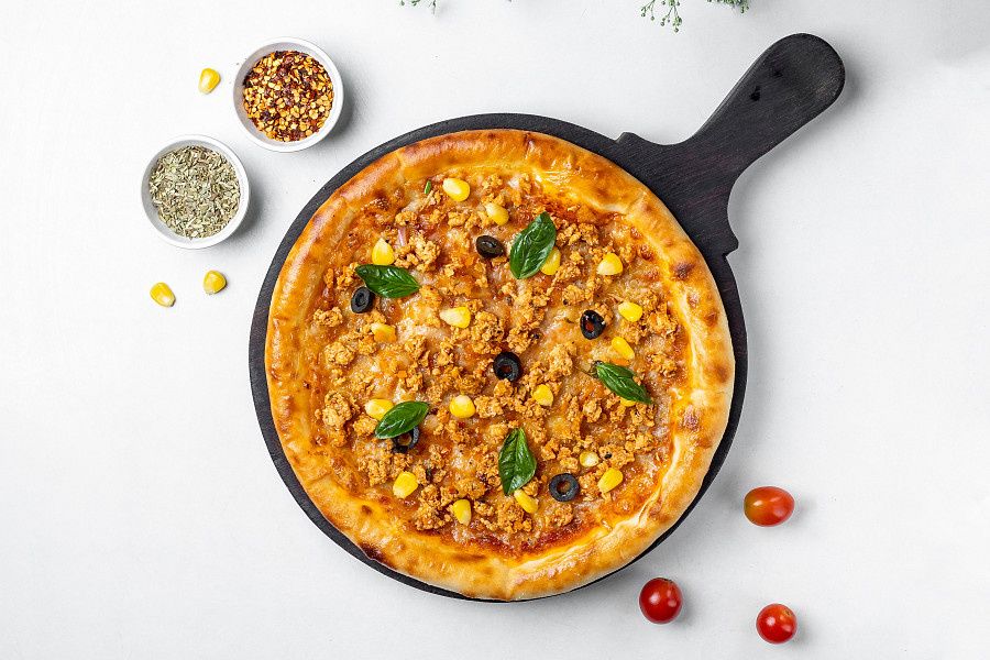 Minced Chicken & Corn Pizza 9