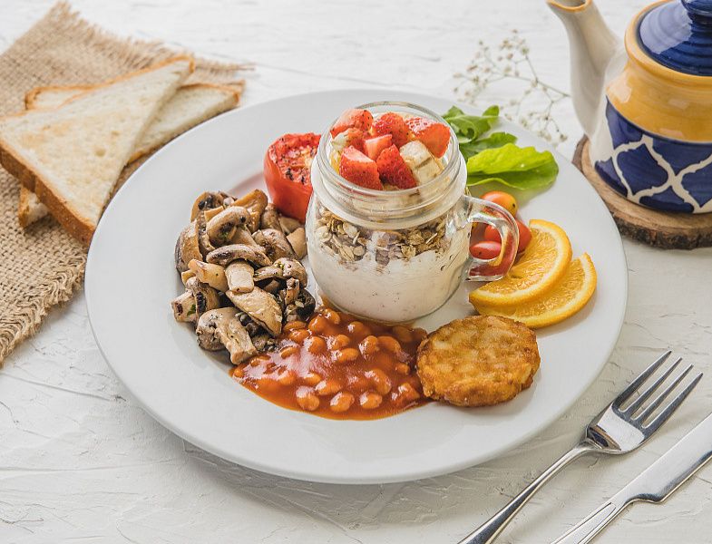 Eggless Continental Breakfast