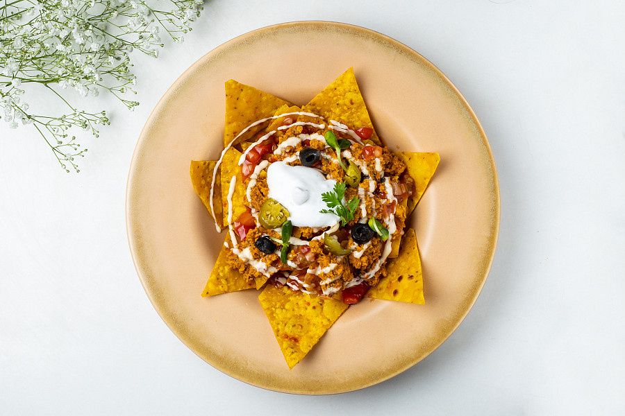 Chicken Keema Nachos
