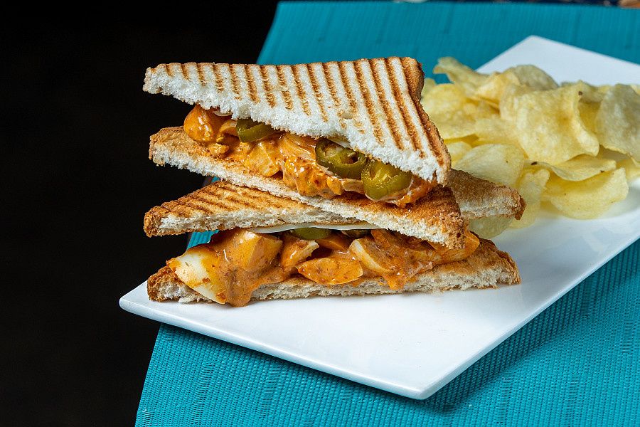 Chilli Egg Sandwich