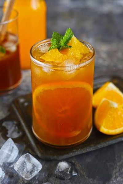 Iced Orange & Basil Tea